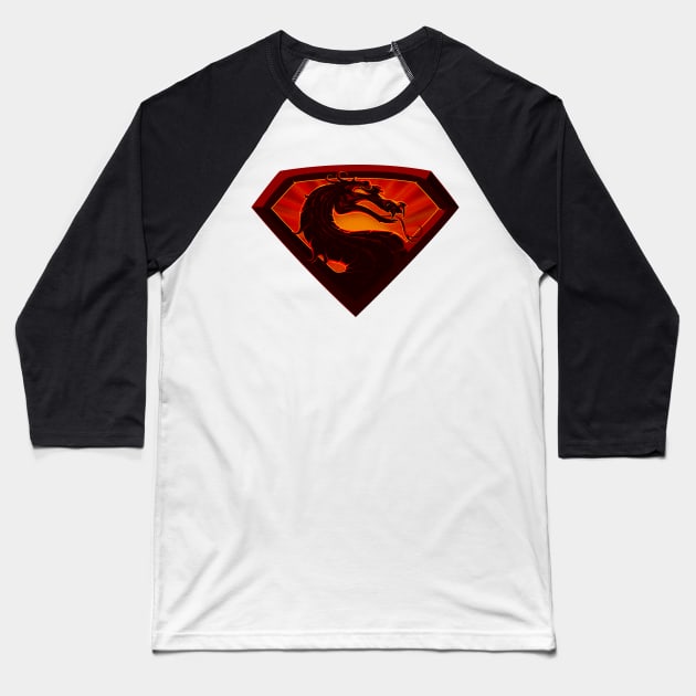 Super Kombat Baseball T-Shirt by RedBug01